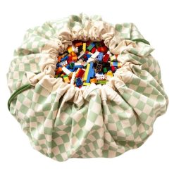 Play&Go Rangement | Sac A Jouets - Vichy Green