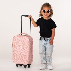 Kidzroom Bagagerie Enfant | Valise A Roulettes Current Legend - Coeurs Rose