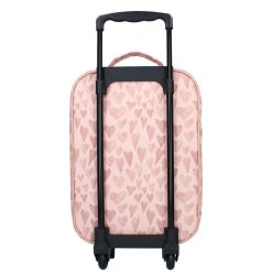 Kidzroom Bagagerie Enfant | Valise A Roulettes Current Legend - Coeurs Rose