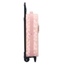 Kidzroom Bagagerie Enfant | Valise A Roulettes Current Legend - Coeurs Rose