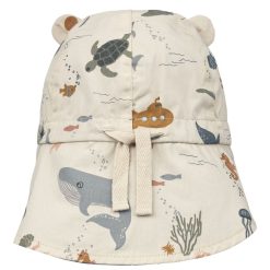 Liewood Accessoires Bebe | Chapeau Reversible Gorm Sea Creature Sandy - 9/12 Mois