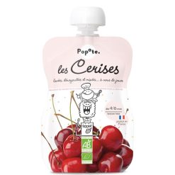 Popote Nourriture Bebe | Gourde Repas Bio Cerises - 120 G