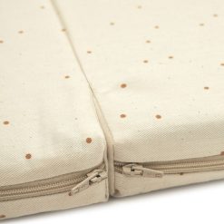 Nobodinoz Tapis D'Eveil | Tapis De Jeux Pliable Playground - Natural Honey Sweet Dots