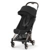 Cybex Poussette Compacte | Poussette Ultra-Compacte Coya Chassis Rosegold - Sepia Black