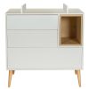 Quax Meuble Bebe | Commode Et Plan A Langer Cocoon - Ice White