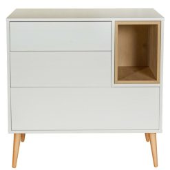 Quax Meuble Bebe | Commode Et Plan A Langer Cocoon - Ice White