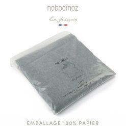 Nobodinoz Sac A Langer | Sac A Langer Lin Francais - Green Blue