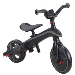 Globber Trotteur & Porteur | Tricycle Evolutif Trike Explorer Foldable 4-En-1 - Gris