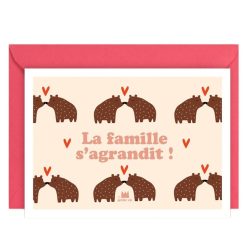 Ma petite vie Decoration | Carte La Famille S'Agrandit