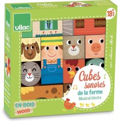 Vilac Mes Premiers Jouets | Cubes Animaux De La Ferme