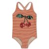 Konges Sløjd Accessoires Bebe | Maillot De Bain Jade Glitter Stripes - 18 Mois