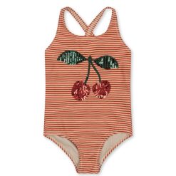 Konges Sløjd Accessoires Bebe | Maillot De Bain Jade Glitter Stripes - 18 Mois