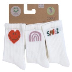 LÄSSIG Accessoires Bebe | Lot De 3 Paires De Chaussettes Little Gang Smile - 23/26