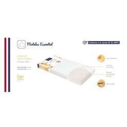 Candide Literie Bebe | Matelas Essentiel - 60 X 120 Cm