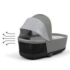 Cybex Nacelle | Nacelle De Luxe Priam 4 - Soho Grey