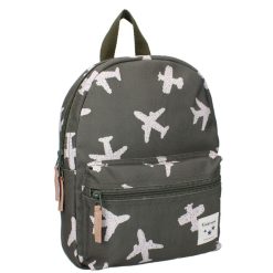 Kidzroom Bagagerie Enfant | Sac A Dos Adore More - Avions Kaki