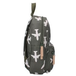 Kidzroom Bagagerie Enfant | Sac A Dos Adore More - Avions Kaki