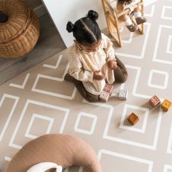 Eeveve Tapis D'Eveil | Tapis De Jeux - Modern Blocks Desert Sand