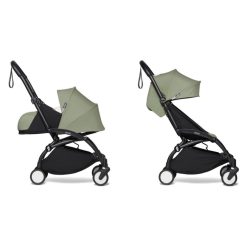 BABYZEN Poussette Compacte | Poussette Yoyo Complete Chassis Noir 0+ Et 6+ - Olive