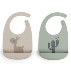 Done by Deer Bavoir | Lot De 2 Bavoirs - Lalee Sable Et Vert