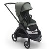 Bugaboo Poussette Citadine | Poussette Citadine Complete Dragonfly Chassis Noir - Vert Foret