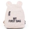 Childhome Bagagerie Enfant | Sac A Dos My First Bag - Teddy Ecru