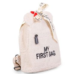 Childhome Bagagerie Enfant | Sac A Dos My First Bag - Teddy Ecru