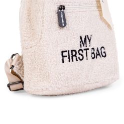 Childhome Bagagerie Enfant | Sac A Dos My First Bag - Teddy Ecru