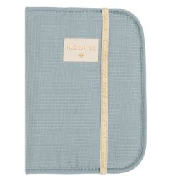 Nobodinoz Textile | Protege-Carnet De Sante Poema Honey Comb - Stone Blue