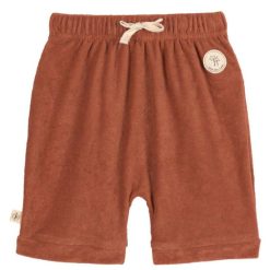 LÄSSIG Bas Bebe | Short En Tissu Eponge Rouille - 3/6 Mois