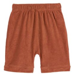 LÄSSIG Bas Bebe | Short En Tissu Eponge Rouille - 3/6 Mois