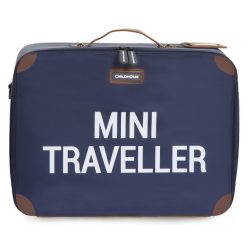 Childhome Bagagerie Enfant | Valise Mini Traveller - Marine Et Blanc