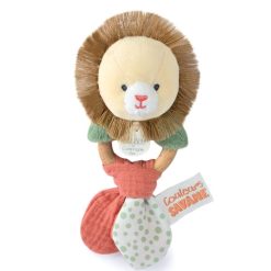 Doudou et Compagnie Hochet | Hochet Lion Couleurs Savane