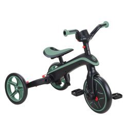 Globber Trotteur & Porteur | Tricycle Evolutif Trike Explorer Foldable 4-En-1 - Olive