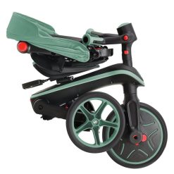 Globber Trotteur & Porteur | Tricycle Evolutif Trike Explorer Foldable 4-En-1 - Olive