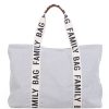 Childhome Sac A Langer | Family Bag Signature Canvas - Ecru