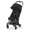 Cybex Poussette Compacte | Poussette Ultra-Compacte Coya Chassis Matt Black - Sepia Black