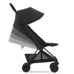 Cybex Poussette Compacte | Poussette Ultra-Compacte Coya Chassis Matt Black - Sepia Black