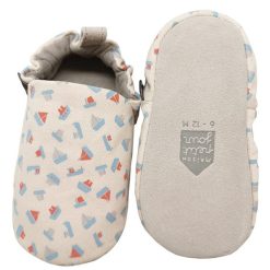 Maison Petit Jour Sandales & Bottes | Chaussons En Coton Les Bateaux - 16/17