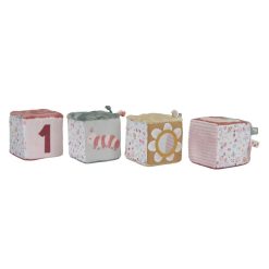 Little Dutch Mes Premiers Jouets | Lot De 4 Cubes Doux Flowers & Butterflies