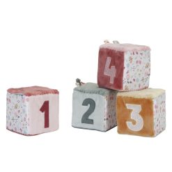 Little Dutch Mes Premiers Jouets | Lot De 4 Cubes Doux Flowers & Butterflies