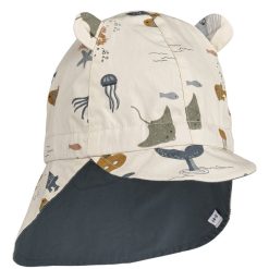 Liewood Accessoires Bebe | Chapeau Reversible Gorm Sea Creature Sandy - 6/9 Mois