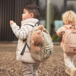 Jollein Bagagerie Enfant | Sac A Dos Enfant Matelasse - Olive Green