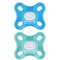 MAM Succion | Lot De 2 Sucettes Comfort Silicone Bleu - 0/2 Mois