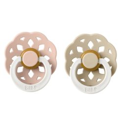 Bibs Succion | Lot De 2 Tetines Boheme Glow Blush & Vanilla - 0/6 Mois