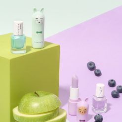 inuwet Cosmetique Enfant | Duo De Baume A Levres Lapin Et Vernis A L'Eau - Pomme