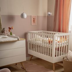 Vox Meubles Meuble Bebe | Lit Bebe Nature Blanc - 60 X 120 Cm