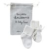 Atelier Wagram Sandales & Bottes | Chaussons Bebe Ecru Baby Love - 0/6 Mois