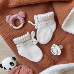 Atelier Wagram Sandales & Bottes | Chaussons Bebe Ecru Baby Love - 0/6 Mois