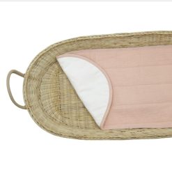 Olli Ella Matelas Et Housse A Langer | Matelas A Langer En Coton Luxe Pour Panier De Change - Rose